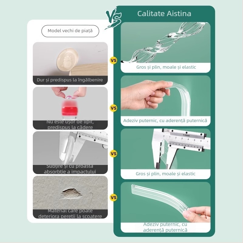 Protecție din silicon pentru ușa frigiderului, tampon anti-impact pentru mâner, funcționare silențioasă, rezistent la uzură