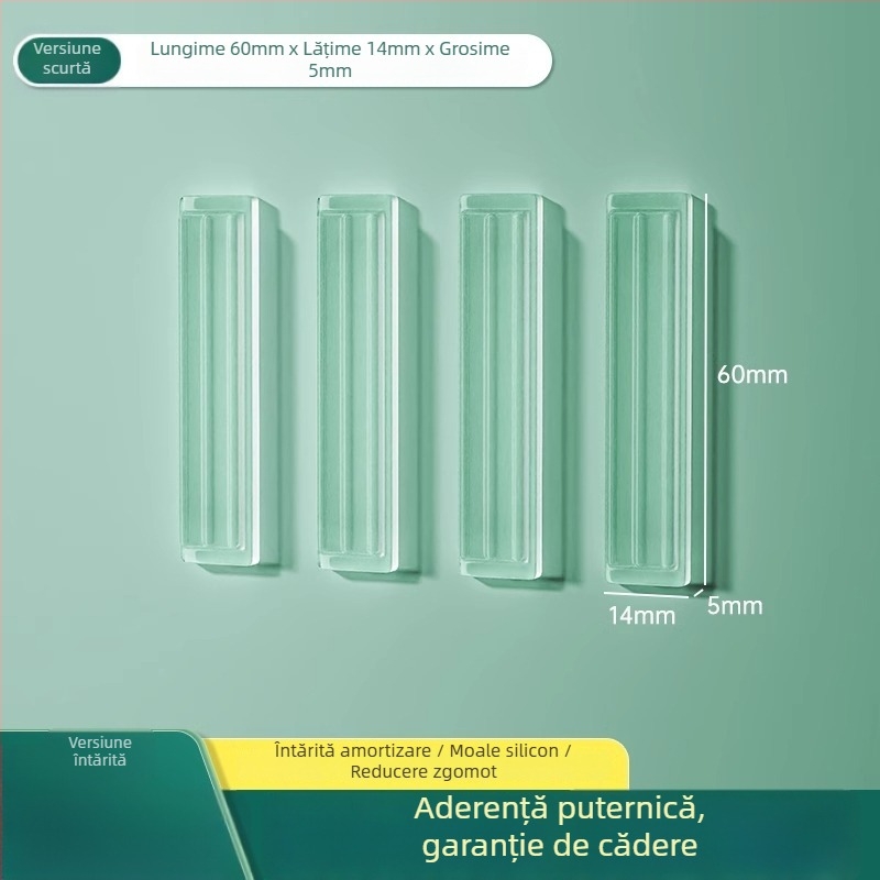 Protecție din silicon pentru ușa frigiderului, tampon anti-impact pentru mâner, funcționare silențioasă, rezistent la uzură