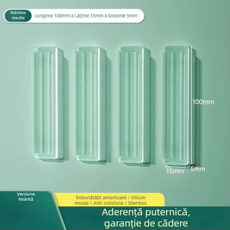 Protecție din silicon pentru ușa frigiderului, tampon anti-impact pentru mâner, funcționare silențioasă, rezistent la uzură