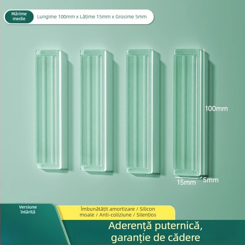 Protecție din silicon pentru ușa frigiderului, tampon anti-impact pentru mâner, funcționare silențioasă, rezistent la uzură