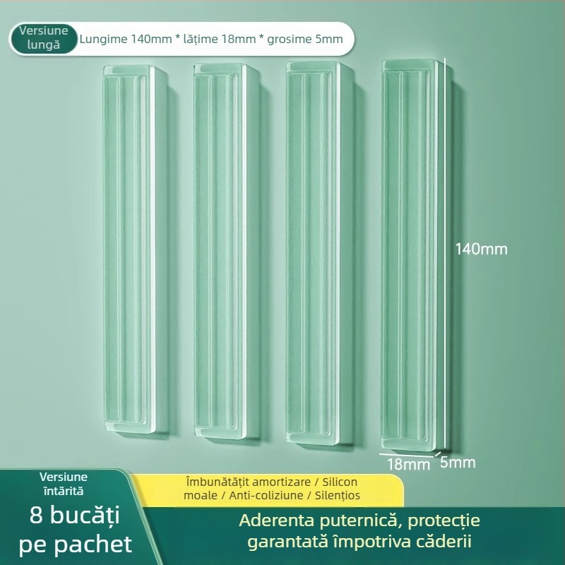 Protecție din silicon pentru ușa frigiderului, tampon anti-impact pentru mâner, funcționare silențioasă, rezistent la uzură