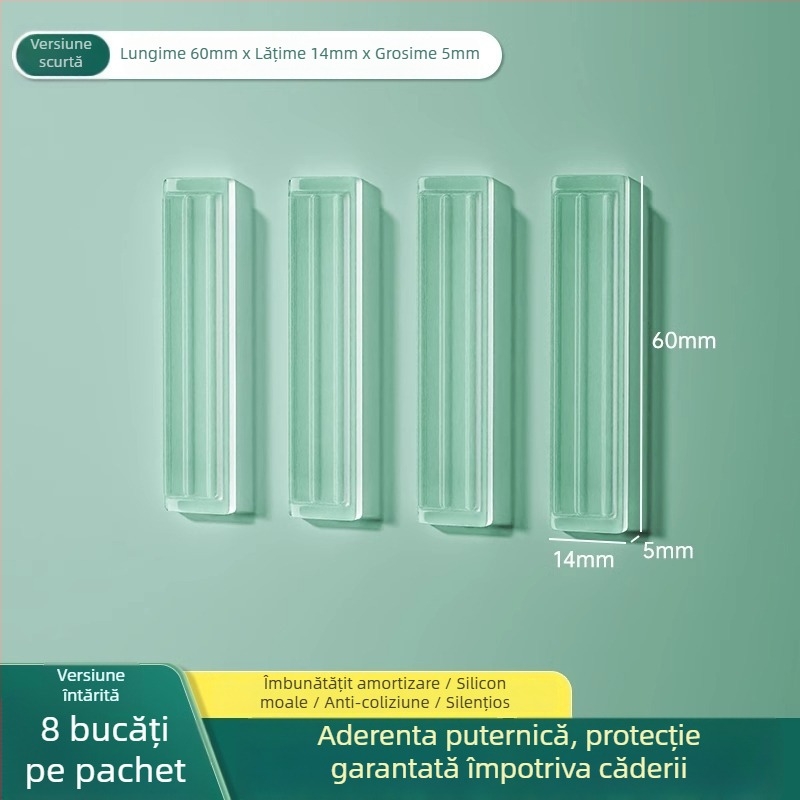 Protecție din silicon pentru ușa frigiderului, tampon anti-impact pentru mâner, funcționare silențioasă, rezistent la uzură