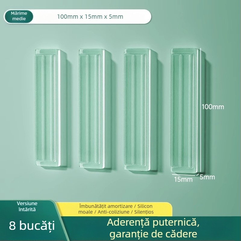 Protecție din silicon pentru ușa frigiderului, tampon anti-impact pentru mâner, funcționare silențioasă, rezistent la uzură