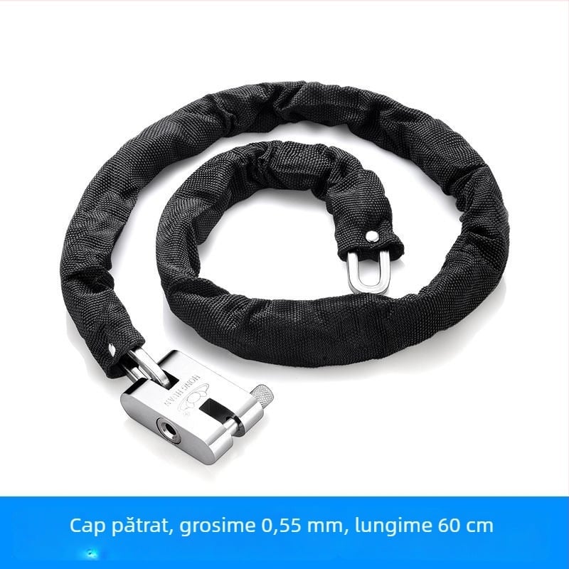 Lacăt de lanț cu protecție anti-furt și anti-tăiere, din oțel, model 698573, Guangzhou Jingli, destinat triciclurilor, bicicletelor, motocicletelor și bicicletelor electrice, design modern minimalist.