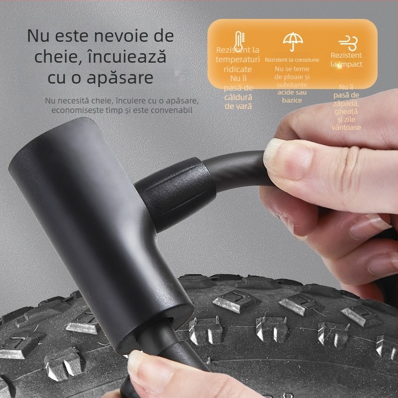 OPEL JTS-K lacăt din oțel pentru biciclete, pentru biciclete urbane și MTB, 0,4 kg