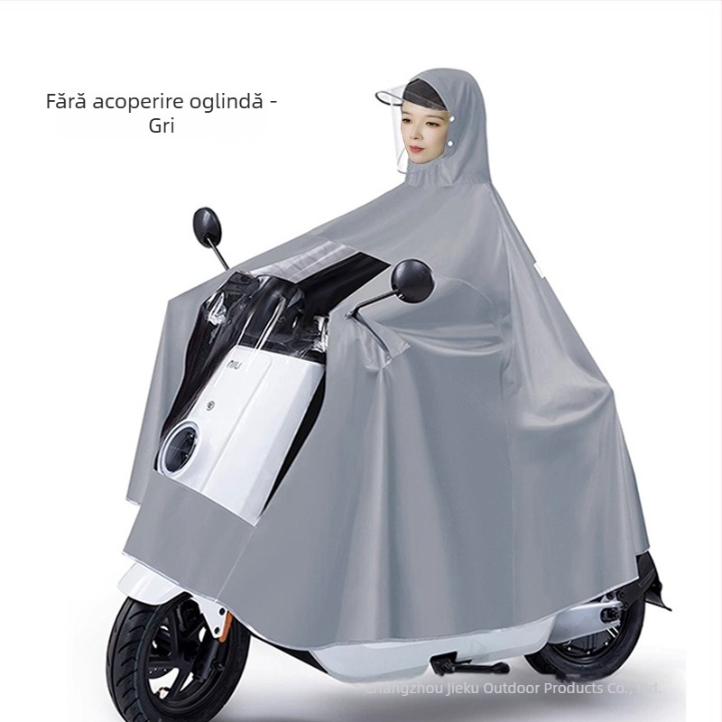 Poncho pentru copii pentru motocicletă și vehicul electric; unică folosință; material Oxford cu strat PVC impermeabil; ușor, stil minimalist; pentru 1 persoană