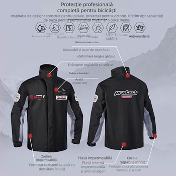 Poncă impermeabilă split pentru motocicletă și scuter electric, țesătură 22-silk, strat impermeabil cu PVC, pentru un adult