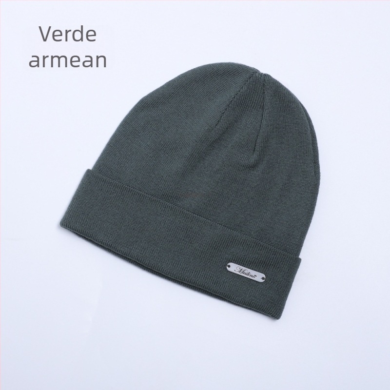 Pălărie unisex din lână Merino, tricotată, pentru drumeții în aer liber și ciclism, protecție a urechilor