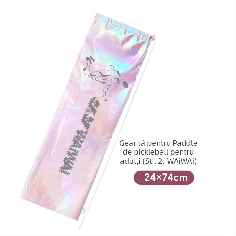Geantă pentru rachete badminton/tenis cu curea diagonală, impermeabilă, capacitate mare, poliester