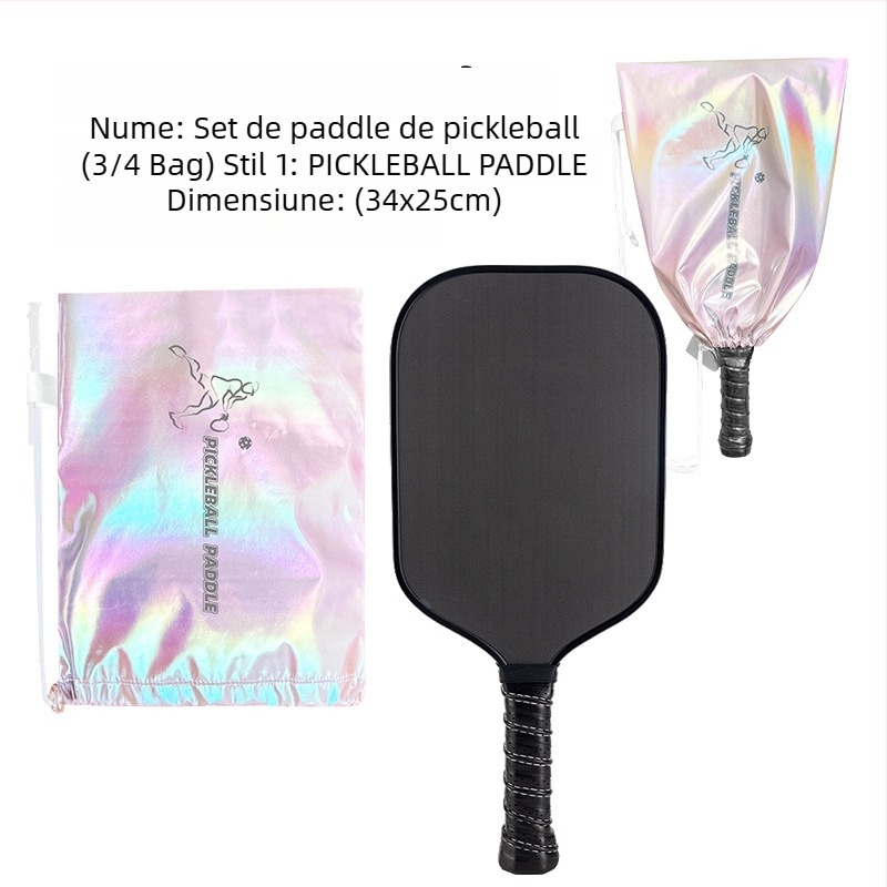 Geantă pentru rachete badminton/tenis cu curea diagonală, impermeabilă, capacitate mare, poliester