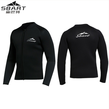 SBart 1.5mm costum de scufundări split, mânecă lungă, menține căldura, 90% neopren + 10% nylon, costum complet pentru bărbați, scufundări și înot
