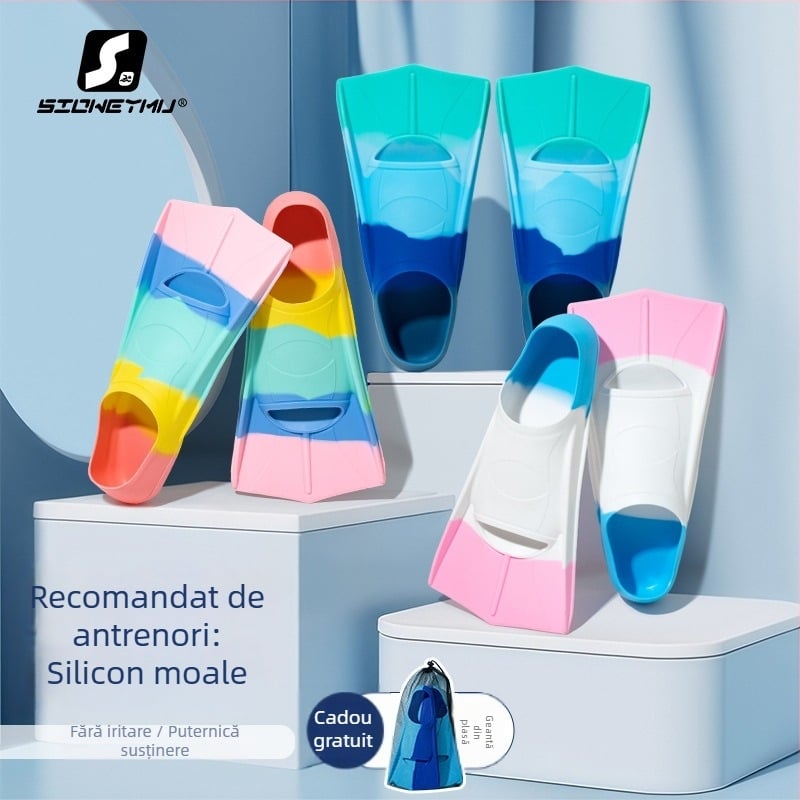 Aripioare de înot din silicon, unisex, scurte — Sioweymu, origine Zhejiang