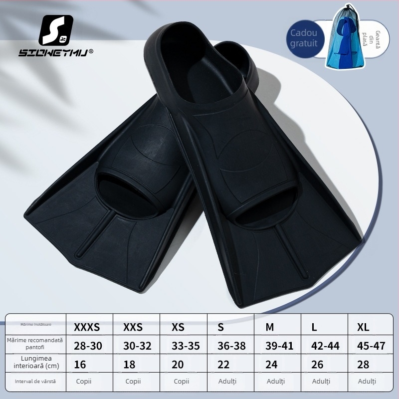 Aripioare de înot din silicon, unisex, scurte — Sioweymu, origine Zhejiang