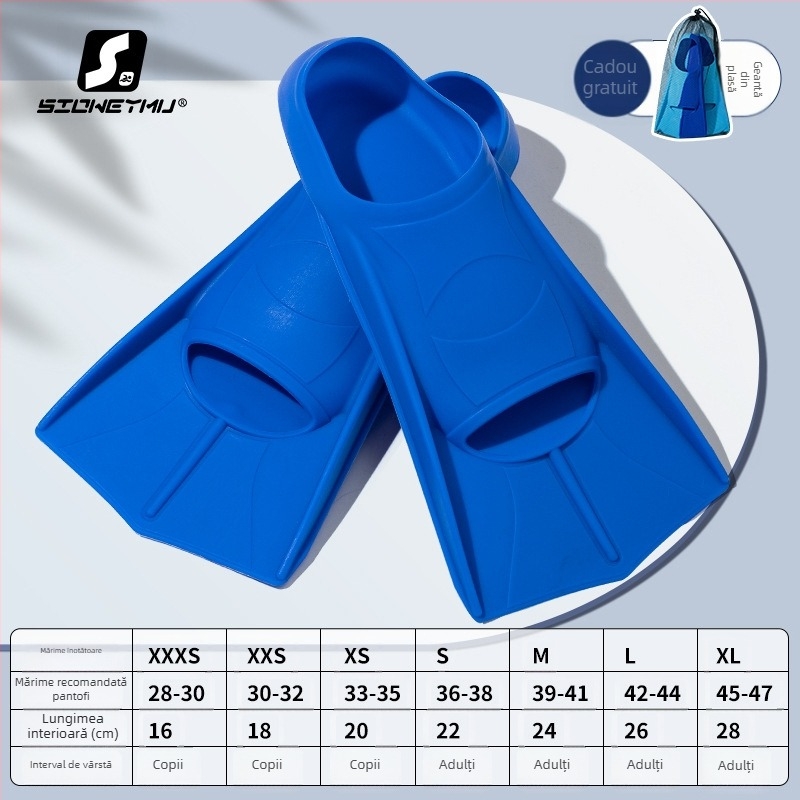 Aripioare de înot din silicon, unisex, scurte — Sioweymu, origine Zhejiang