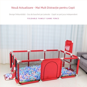 Gard de siguranță interior pentru copii, din țesătură protectoare, pentru podea sau pat, stimulează târârea