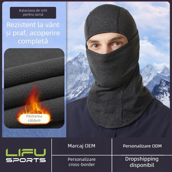 Mască de ciclism unisex cu căptușeală pentru cască, catifea stretch 300 g, Maiden, protecție facială pentru ciclism în aer liber și schi, procesare personalizabilă