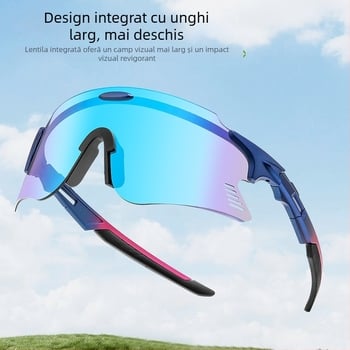 Ochelari de ciclism cu ramă completă, rezistenți la vânt, lentile interschimbabile — Model ZM99007-1, material PC