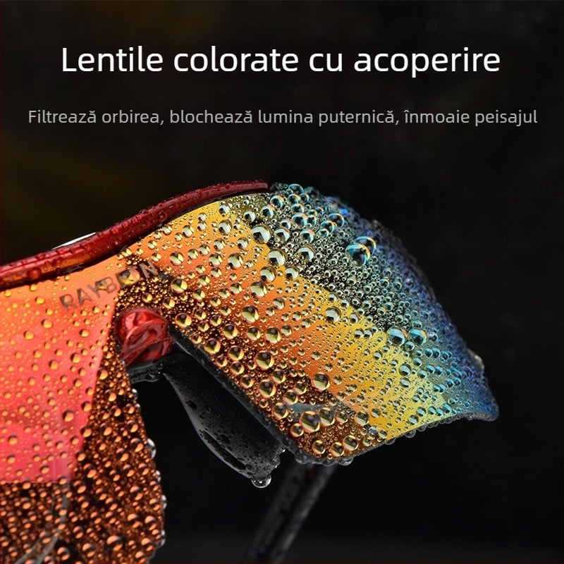 Ochelari polarizați pentru ciclism, YJ04, Strength Merchants, compatibili cu lentile de corecție, brațe detașabile, rășină de inginerie