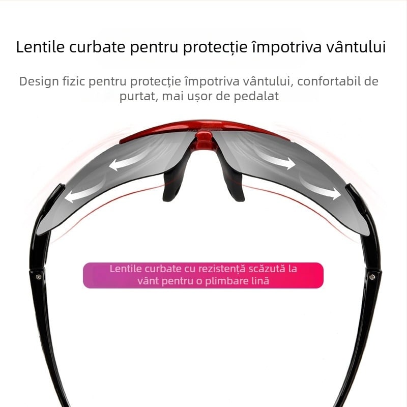 Ochelari polarizați pentru ciclism, YJ04, Strength Merchants, compatibili cu lentile de corecție, brațe detașabile, rășină de inginerie