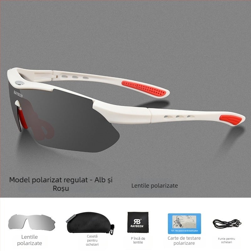 Ochelari polarizați pentru ciclism, YJ04, Strength Merchants, compatibili cu lentile de corecție, brațe detașabile, rășină de inginerie