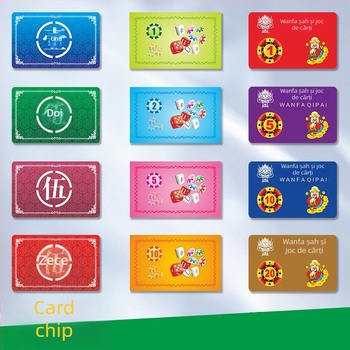 Cipuri Ouya PVC pentru poker – 100 buc., pentru Mahjong, șah și jocuri de cărți și Texas Hold'em