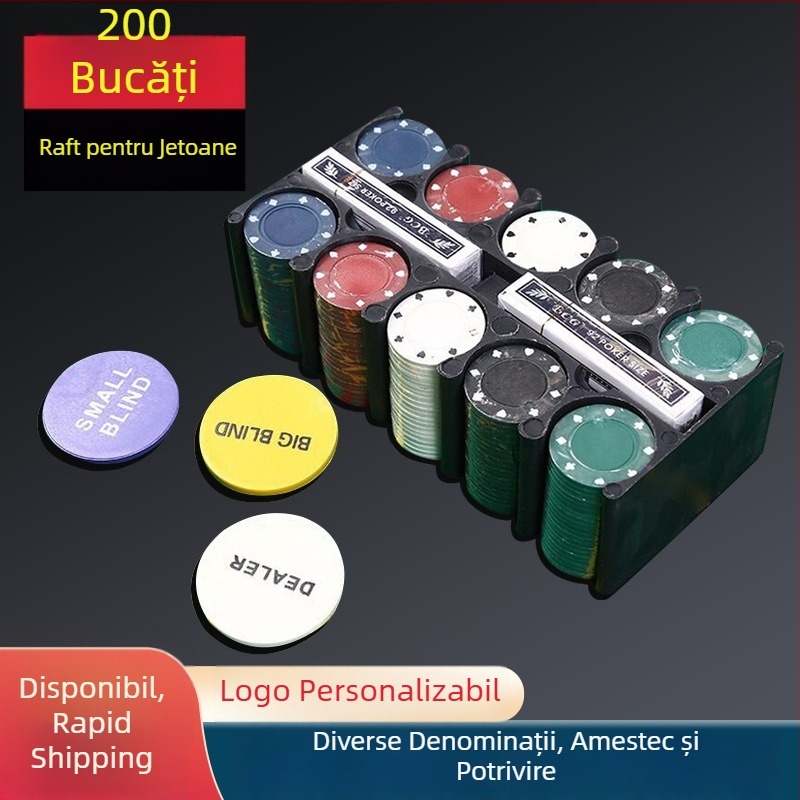 Set de chipuri pentru jocuri, 200 buc., acrilic, producție personalizabilă, matriță cu cavități multiple, matriță mobilă
