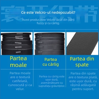 Husă pentru schi cu închidere Velcro și bandă autoadezivă, amestec poliester-nylon
