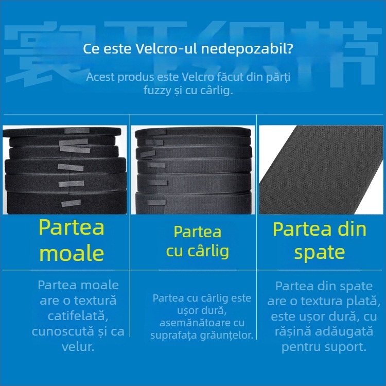 Husă pentru schi cu închidere Velcro și bandă autoadezivă, amestec poliester-nylon