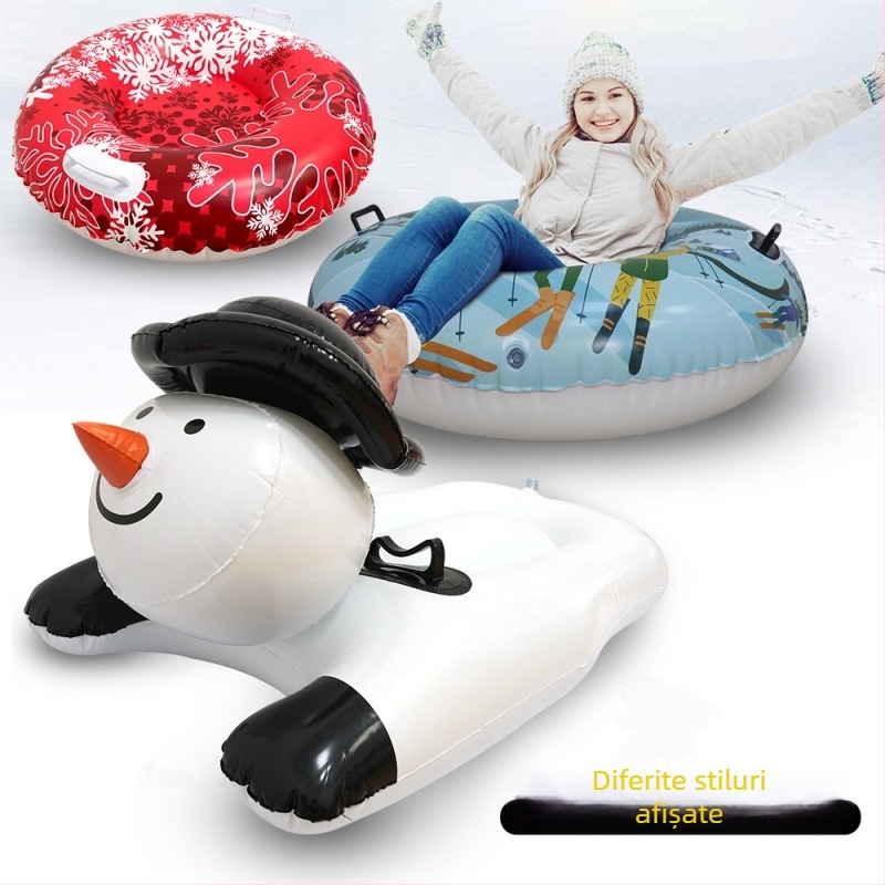 Snowboard de iarnă gonflabil și sanie — PVC, rezistent la frig și uzură, grosime PVC 45, Brand YHS4682