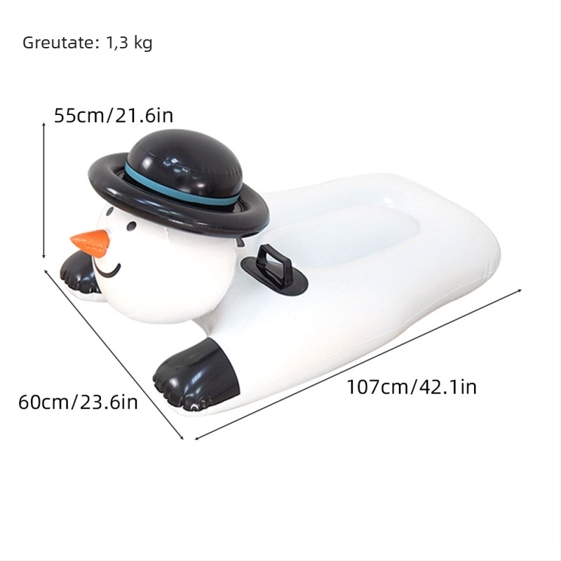 Snowboard de iarnă gonflabil și sanie — PVC, rezistent la frig și uzură, grosime PVC 45, Brand YHS4682