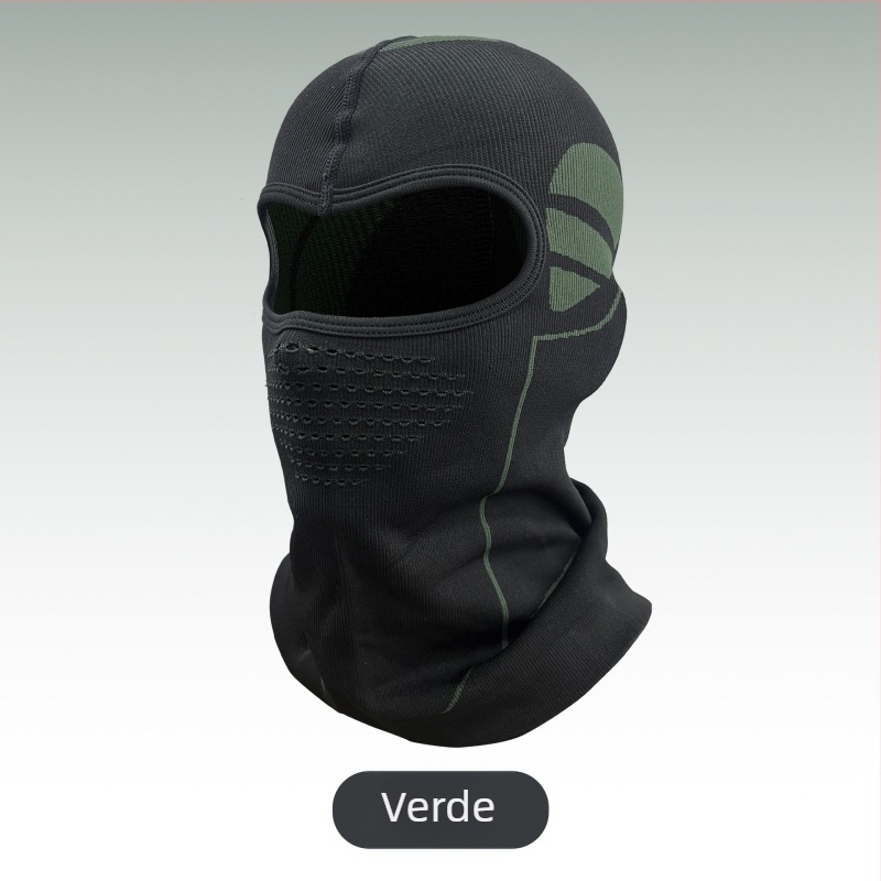 Mască de ciclism de iarnă cu glugă — rezistentă la vânt, caldă, acoperire tricotată pentru față, material nylon, marcă Jingxing, unisex