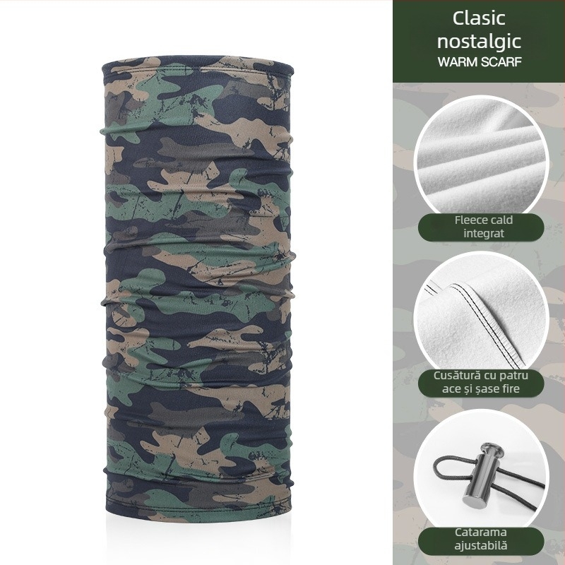 Mască Rexchi pentru ciclism și schi, iarnă, catifea plușată, anti-stropire, turbant hip-hop magic gros, model masculin, potrivită pentru ciclism, drumeții și schi