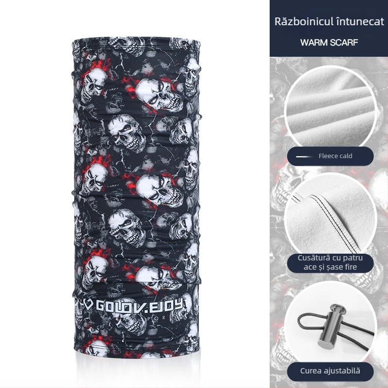 Mască Rexchi pentru ciclism și schi, iarnă, catifea plușată, anti-stropire, turbant hip-hop magic gros, model masculin, potrivită pentru ciclism, drumeții și schi