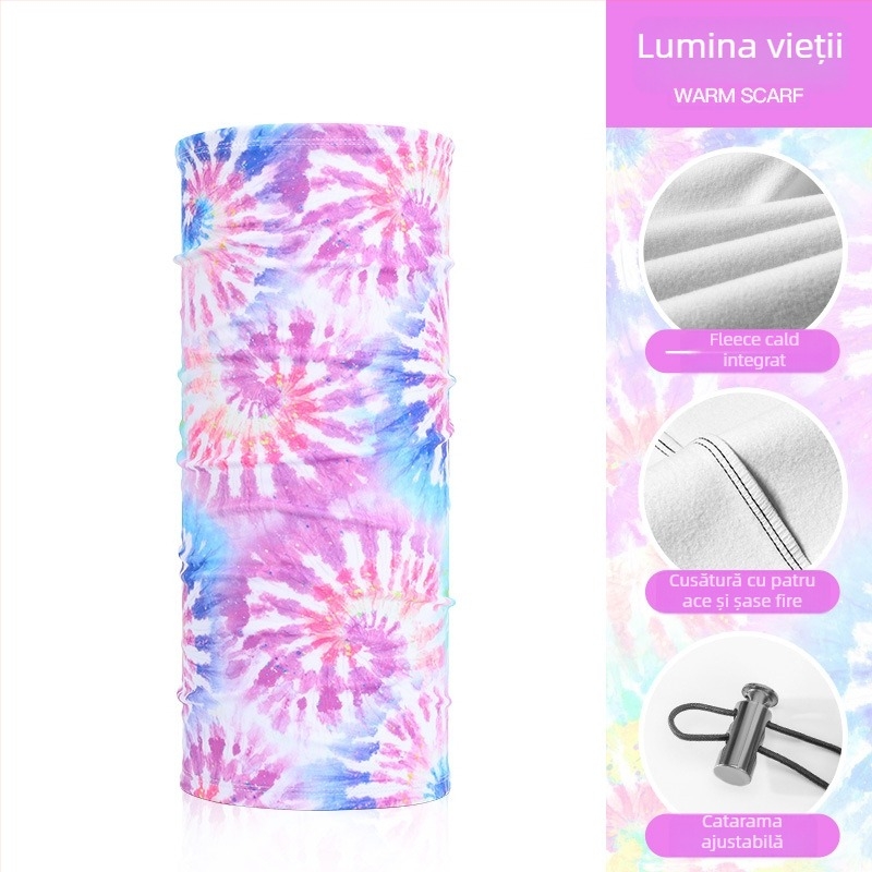 Mască Rexchi pentru ciclism și schi, iarnă, catifea plușată, anti-stropire, turbant hip-hop magic gros, model masculin, potrivită pentru ciclism, drumeții și schi