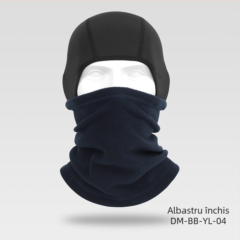 Mască de ciclism cu fleece polar, protecție pentru cap caldă pentru mers cu bicicleta și schi, poliester, brand Ruidong, unisex, rezistentă la vânt