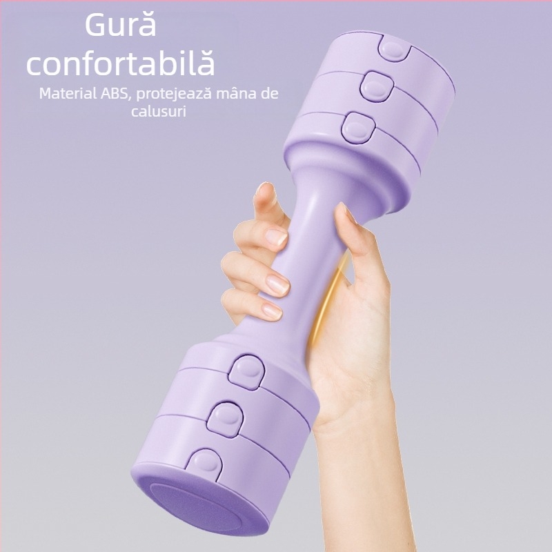 Haltere reglabilă pentru antrenament acasă, compacte, detașabile, corp ABS