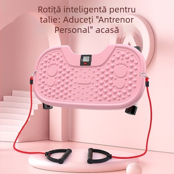 Dispozitiv silențios pentru abdomen cu numărătoare electronică, platformă multifuncțională de răsucire a taliei, material PP