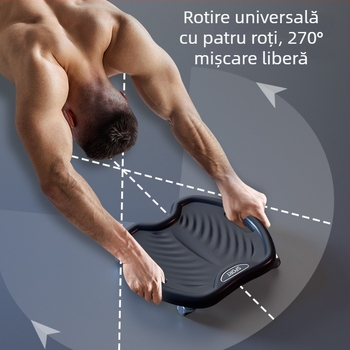 Rola abdominală cu patru roți – funcționare silențioasă, model JFP-A, greutate 0.8 kg, Kang Zhe