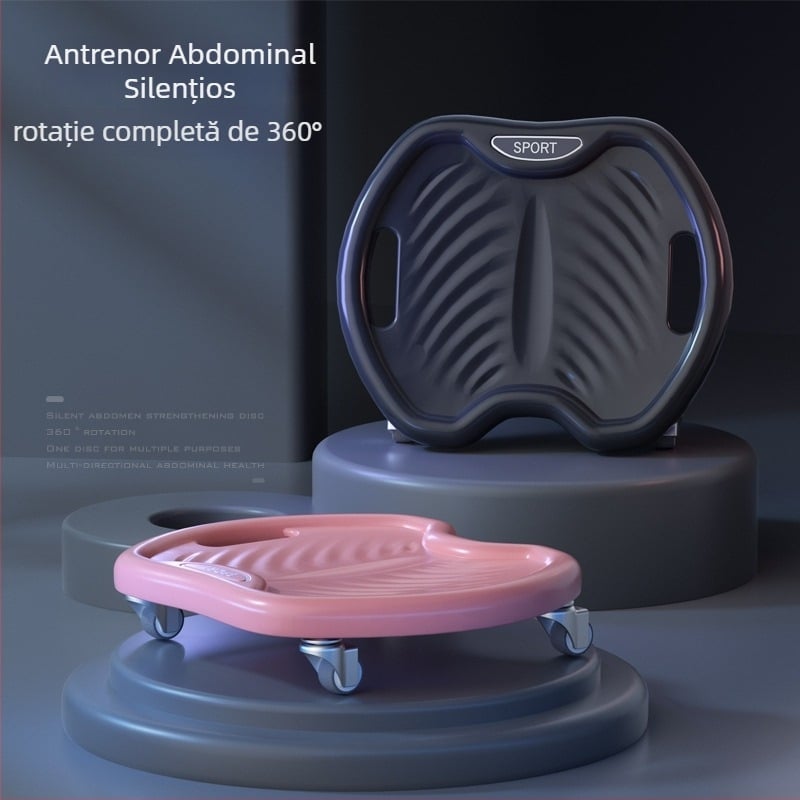 Rola abdominală cu patru roți – funcționare silențioasă, model JFP-A, greutate 0.8 kg, Kang Zhe