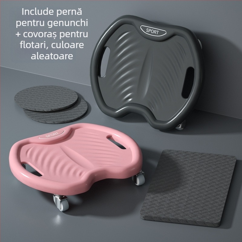 Rola abdominală cu patru roți – funcționare silențioasă, model JFP-A, greutate 0.8 kg, Kang Zhe