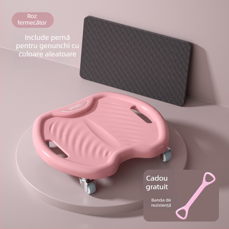 Rola abdominală cu patru roți – funcționare silențioasă, model JFP-A, greutate 0.8 kg, Kang Zhe