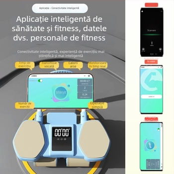 Roata abdominală cu revenire automată, sprijin pentru cot, greutate 2,2 kg, model QF-SLTKJFL