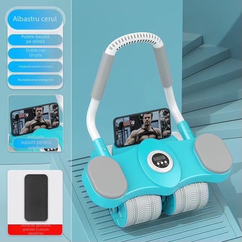 Roata abdominală cu revenire automată, sprijin pentru cot, greutate 2,2 kg, model QF-SLTKJFL