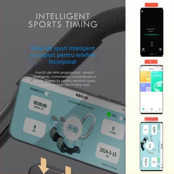 Roata abdominală Qianhuang – model Smart Internet APP, nepliabilă, greutate 2.5 kg, pachet de 8, origine Zhejiang