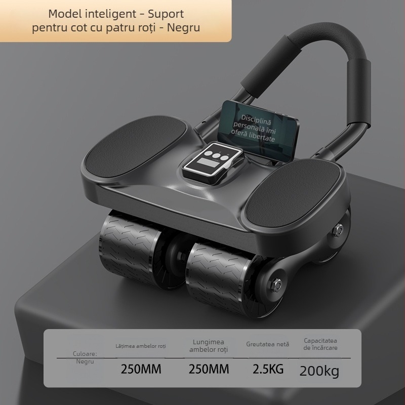 Roata abdominală Qianhuang – model Smart Internet APP, nepliabilă, greutate 2.5 kg, pachet de 8, origine Zhejiang