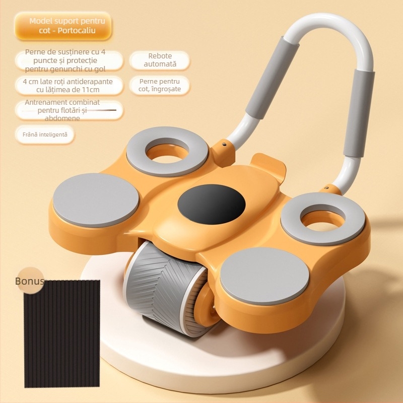 Rulou abdominal cu suport dublu pentru coate, non-pliabil, pentru acasă, model 550/560, greutate 2,5 kg