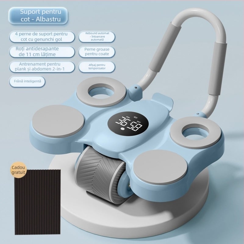 Rulou abdominal cu suport dublu pentru coate, non-pliabil, pentru acasă, model 550/560, greutate 2,5 kg