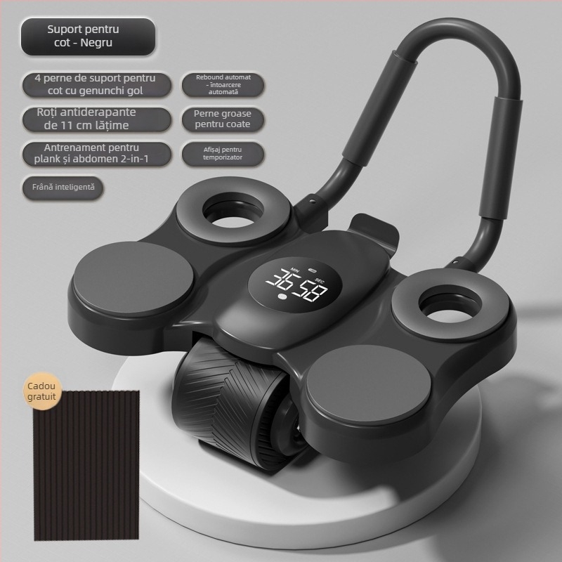 Rulou abdominal cu suport dublu pentru coate, non-pliabil, pentru acasă, model 550/560, greutate 2,5 kg