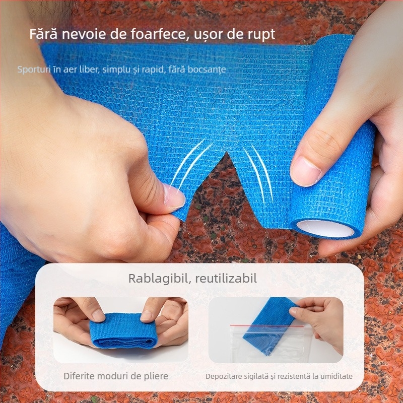 Bandaj de gleznă pentru fotbal — elastic, bandaj autoadeziv din tifon, latex (gleznă; fotbal; latex; elastic)