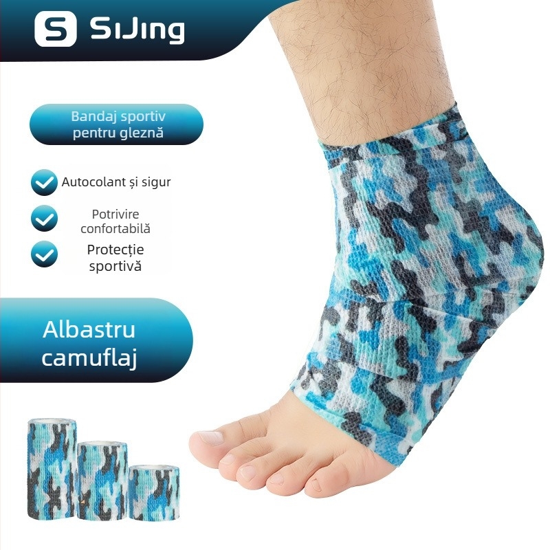 Bandaj de gleznă pentru fotbal — elastic, bandaj autoadeziv din tifon, latex (gleznă; fotbal; latex; elastic)